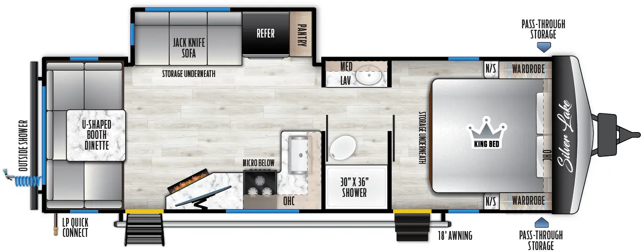 Silver Lake 2500RD Floorplan